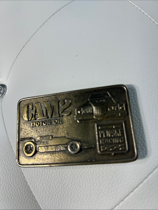 Cam2 motor Other - Vintage CAM2 Motor Oil / Penske Racing belt buckle